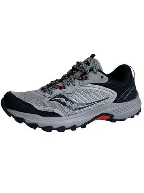 Saucony Excursion TR15 Sneakers Men 8 Gray Black Trail Running Shoes All Terrain